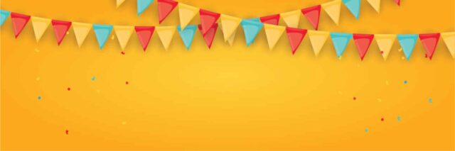 Yellow Bunting Banner