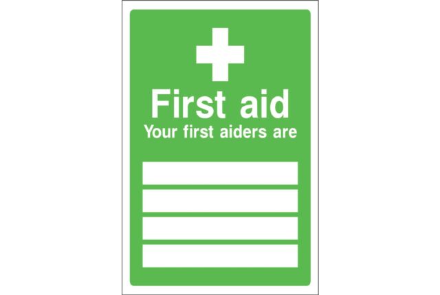 First aid your first aiders are